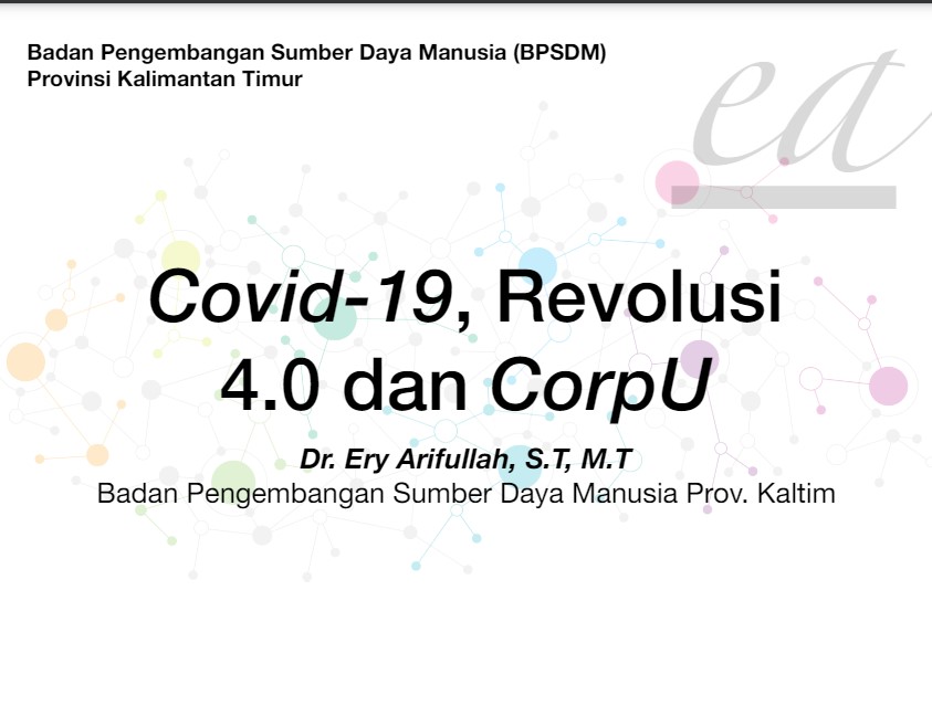 Covid-19, Revolusi 4.0 dan CorpU